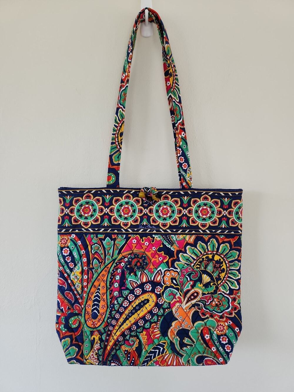 Vera Bradley Retired Venetian Paisley Tote Carry On Bag Get Carried Away